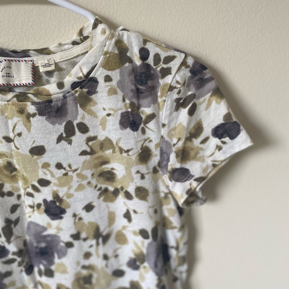 Anthropologie Postmark Floral Short Sleeve Top - Picture 3 of 6